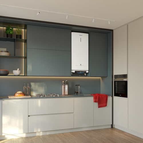 Immagine di Ariston VELIS PRO DRY WI-FI 30 Scaldacqua elettrico murale doppio serbatoio ad accumulo, ultracompatto multiposizione, dotato di Wi-Fi e resistenza a secco 3626360