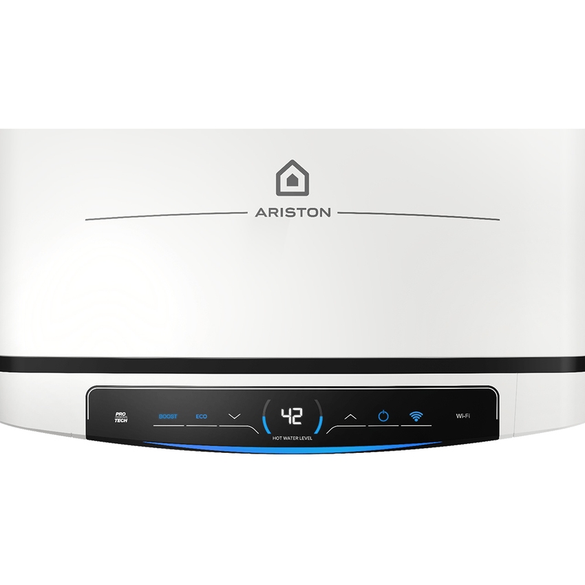 Immagine di Ariston VELIS PRO DRY WI-FI 80 Scaldacqua elettrico murale doppio serbatoio ad accumulo, ultracompatto multiposizione, dotato di Wi-Fi e resistenza a secco 3100909