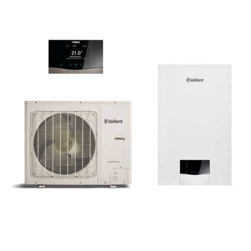 Immagine di Vaillant Kit aroTHERM pure 8 kW 230V VWL 85/7.2 AS S3 Pompa di calore split monofase + VWL 107/7.2 IS modulo murale 8000016285