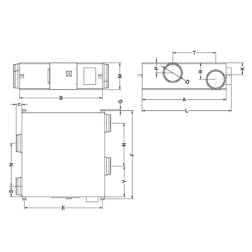 Immagine di Haier HACI-RP25 Recuperatore di calore 250 m³/h HACI-RP25