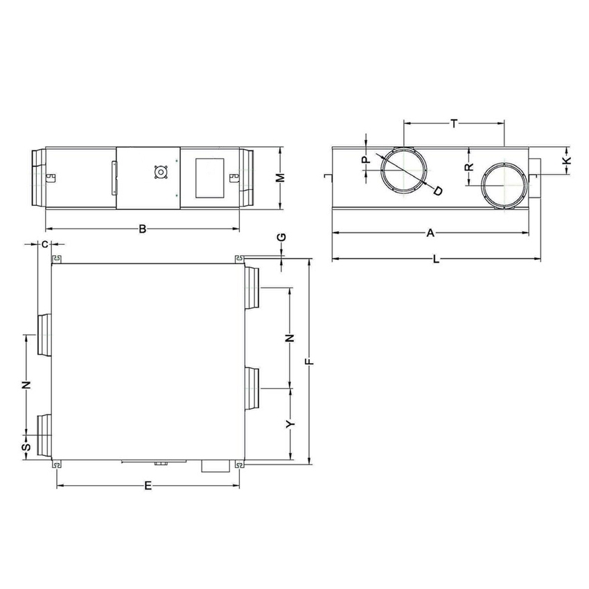 Immagine di Haier HACI-RP25 Recuperatore di calore 250 m³/h HACI-RP25
