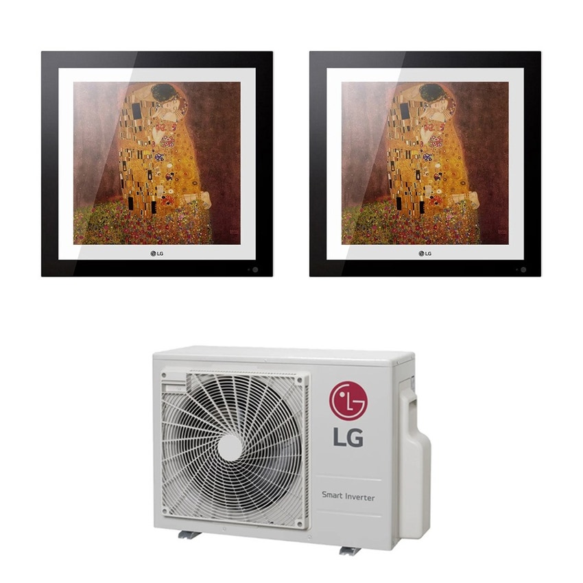 Immagine di LG ARTCOOL Gallery Photo R32 Climatizzatore a parete dual split inverter Wi-Fi | unità esterna 6.2 kW unità interne 9000+9000 BTU MU3R21.U23+A[09|09]GA1.NSE