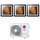 LG ARTCOOL Gallery Photo R32 Climatizzatore a parete trial split inverter Wi-Fi | unità esterna 7 kW unità interne 9000+9000+9000 BTU MU4R25.U22+A[09|09|09]GA1.NSE