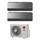 LG ARTCOOL Mirror R32 Climatizzatore a parete dual split inverter Wi-Fi mirror | unità esterna 5.3 kW unità interne 12000+12000 BTU MU3R19.U23+AC[12|12]BK.NSJ