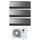 LG ARTCOOL Mirror R32 Climatizzatore a parete trial split inverter Wi-Fi mirror | unità esterna 7 kW unità interne 9000+9000+9000 BTU MU4R25.U22+AC[09|09|09]BK.NSJ