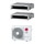 LG Canalizzabile bassa prevalenza R32 Climatizzatore canalizzabile dual split inverter | unità esterna 7 kW unità interne 9000+18000 BTU MU4R25.U22+CL[09]F.N50+CL[18]F.N60