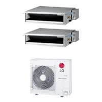 Immagine di LG Canalizzabile bassa prevalenza R32 Climatizzatore canalizzabile dual split inverter | unità esterna 7.9 kW unità interne 9000+12000 BTU MU4R27.U42+CL[09|12]F.N50