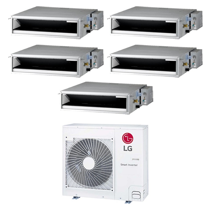 Immagine di LG Canalizzabile bassa prevalenza R32 Climatizzatore canalizzabile penta split inverter | unità esterna 8.8 kW unità interne 9000+9000+9000+9000+9000 BTU MU5R30.U42+CL[09|09|09|09|09]F.N50