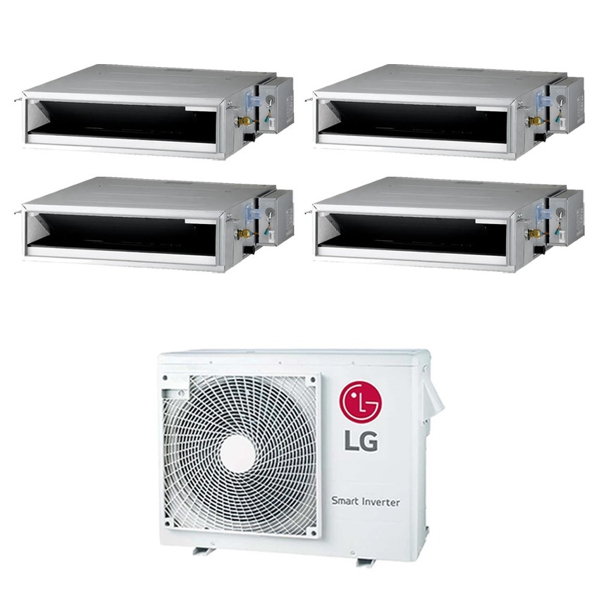 Immagine di LG Canalizzabile bassa prevalenza R32 Climatizzatore canalizzabile quadri split inverter | unità esterna 7 kW unità interne 9000+9000+9000+9000 BTU MU4R25.U22+CL[09|09|09|09]F.N50