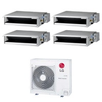 Immagine di LG Canalizzabile bassa prevalenza R32 Climatizzatore canalizzabile quadri split inverter | unità esterna 8.8 kW unità interne 9000+9000+9000+12000 BTU MU5R30.U42+CL[09|09|09|12]F.N50