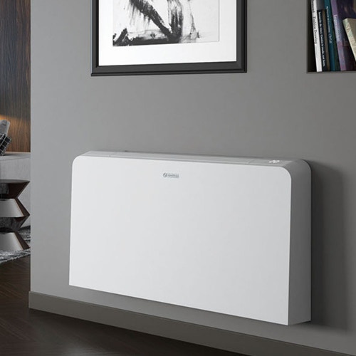 Immagine di Olimpia Splendid Bi2 SLR Air inverter 1100 DC Slim, ventilconvettore per installazione verticale ed orizzontale con comando touch remote, colore bianco 02362