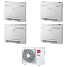 Immagine di LG CONSOLE R32 Climatizzatore console da pavimento quadri split inverter bianco | unità esterna 7 kW unità interne 9000+9000+9000+9000 BTU MU4R25.U22+UQ[09|09|09|09]F.NA0