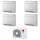 LG CONSOLE R32 Climatizzatore console da pavimento quadri split inverter bianco | unità esterna 7 kW unità interne 9000+9000+9000+9000 BTU MU4R25.U22+UQ[09|09|09|09]F.NA0
