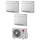 LG CONSOLE R32 Climatizzatore console da pavimento trial split inverter bianco | unità esterna 6.2 kW unità interne 9000+9000+12000 BTU MU3R21.U23+UQ[09|09|12]F.NA0