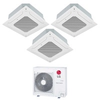 Immagine di LG Cassetta 4 vie R32 Climatizzatore a cassetta trial split inverter bianco | unità esterna 7.9 kW unità interne 9000+9000+9000 BTU MU4R27.U42+CT[09|09|09]F.NR0