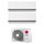 LG DUALCOOL Deluxe R32 Climatizzatore a parete dual split inverter Wi-Fi bianco | unità esterna 4.1 kW unità interne 9000+9000 BTU MU2R15.U13+H[09|09]S1D.NS1