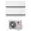 Immagine di LG DUALCOOL Deluxe R32 Climatizzatore a parete dual split inverter Wi-Fi bianco | unità esterna 6.2 kW unità interne 12000+18000 BTU MU3R21.U23+H[12|18]S1D.NS1