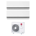 Immagine di LG DUALCOOL Deluxe R32 Climatizzatore a parete dual split inverter Wi-Fi bianco | unità esterna 7.9 kW unità interne 9000+24000 BTU MU4R27.U42+H[09|24]S1D.NS1