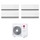 LG DUALCOOL Deluxe R32 Climatizzatore a parete quadri split inverter Wi-Fi bianco | unità esterna 7.9 kW unità interne 9000+9000+9000+9000 BTU MU4R27.U42+H[09|09|09|09]S1D.NS1