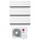 LG DUALCOOL Deluxe R32 Climatizzatore a parete trial split inverter Wi-Fi bianco | unità esterna 7 kW unità interne 9000+9000+9000 BTU MU4R25.U22+H[09|09|09]S1D.NS1