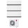 LG DUALCOOL Deluxe R32 Climatizzatore a parete trial split inverter Wi-Fi bianco | unità esterna 7.9 kW unità interne 9000+9000+9000 BTU MU4R27.U42+H[09|09|09]S1D.NS1