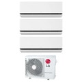 Immagine di LG DUALCOOL Premium R32 Climatizzatore a parete trial split inverter Wi-Fi bianco | unità esterna 7 kW unità interne 9000+12000+12000 BTU MU4R25.U22+H[09|12|12]S1P.NS1
