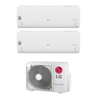 Immagine di LG LIBERO SMART R32 Climatizzatore a parete dual split inverter Wi-Fi bianco | unità esterna 4.1 kW unità interne 7000+9000 BTU MU2R15.U13+MS07ET.NSA+S09ET.NSJS