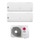 LG LIBERO SMART R32 Climatizzatore a parete dual split inverter Wi-Fi bianco | unità esterna 4.1 kW unità interne 7000+7000 BTU MU2R15.U13+MS[07|07]ET.NSA