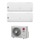 LG LIBERO SMART R32 Climatizzatore a parete dual split inverter Wi-Fi bianco | unità esterna 5.3 kW unità interne 9000+18000 BTU MU3R19.U23+S09ET.NSJS+S18ET.NSKS