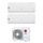 LG LIBERO SMART R32 Climatizzatore a parete dual split inverter Wi-Fi bianco | unità esterna 7 kW unità interne 7000+18000 BTU MU4R25.U22+MS07ET.NSA+S18ET.NSKS