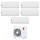 LG LIBERO SMART R32 Climatizzatore a parete penta split inverter Wi-Fi bianco | unità esterna 8.8 kW unità interne 7000+9000+9000+9000+9000 BTU MU5R30.U42+MS07ET.NSA+S[09|09|09|09]ET.NSJS