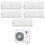 Immagine di LG LIBERO SMART R32 Climatizzatore a parete penta split inverter Wi-Fi bianco | unità esterna 8.8 kW unità interne 7000+7000+9000+9000+12000 BTU MU5R30.U42+MS[07|07]ET.NSA+S[09|09|12]ET.NSJS