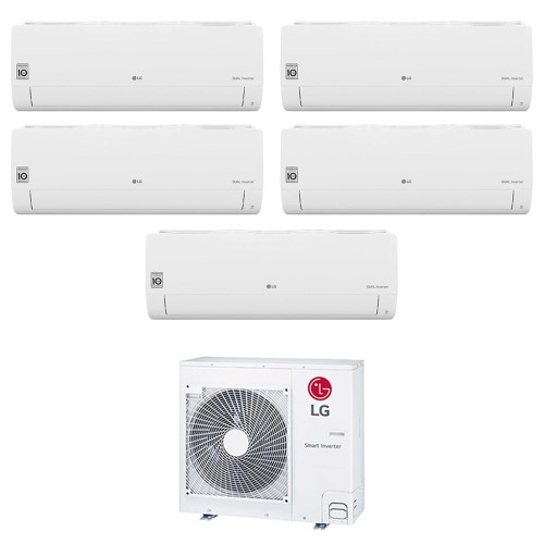 Immagine di LG LIBERO SMART R32 Climatizzatore a parete penta split inverter Wi-Fi bianco | unità esterna 8.8 kW unità interne 7000+7000+9000+9000+12000 BTU MU5R30.U42+MS[07|07]ET.NSA+S[09|09|12]ET.NSJS
