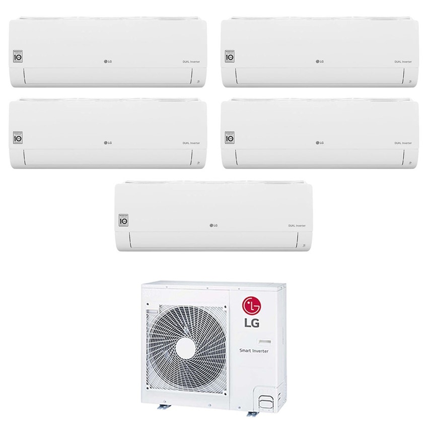 Immagine di LG LIBERO SMART R32 Climatizzatore a parete penta split inverter Wi-Fi bianco | unità esterna 8.8 kW unità interne 7000+9000+9000+9000+9000 BTU MU5R30.U42+MS07ET.NSA+S[09|09|09|09]ET.NSJS