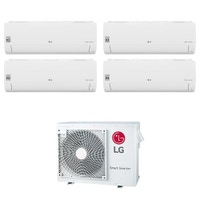 Immagine di LG LIBERO SMART R32 Climatizzatore a parete quadri split inverter Wi-Fi bianco | unità esterna 7 kW unità interne 7000+7000+7000+9000 BTU MU4R25.U22+MS[07|07|07]ET.NSA+S09ET.NSJS