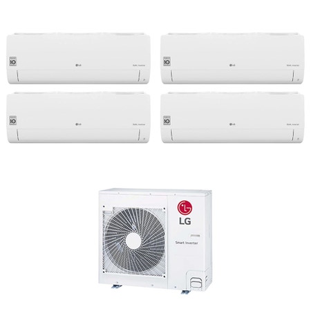 Immagine di LG LIBERO SMART R32 Climatizzatore a parete quadri split inverter Wi-Fi bianco | unità esterna 8.8 kW unità interne 7000+7000+7000+24000 BTU MU5R30.U42+MS[07|07|07]ET.NSA+S24ET.NSKS