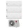 LG LIBERO SMART R32 Climatizzatore a parete trial split inverter Wi-Fi bianco | unità esterna 6.2 kW unità interne 7000+7000+18000 BTU MU3R21.U23+MS[07|07]ET.NSA+S18ET.NSKS