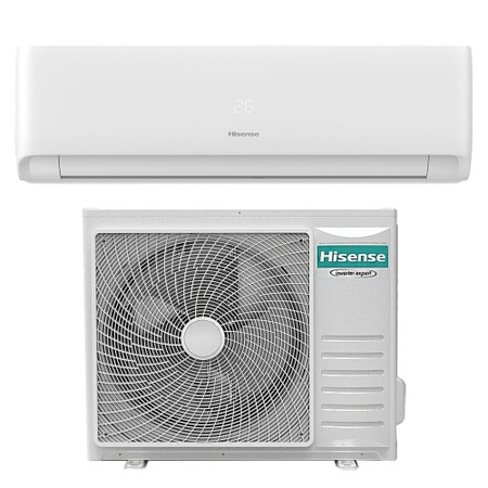 Immagine di Hisense ECOSENSE Climatizzatore a parete monosplit inverter Wi-Fi | unità esterna 7 kW unità interna 24000 BTU KF70KT01G+AS70KT01W