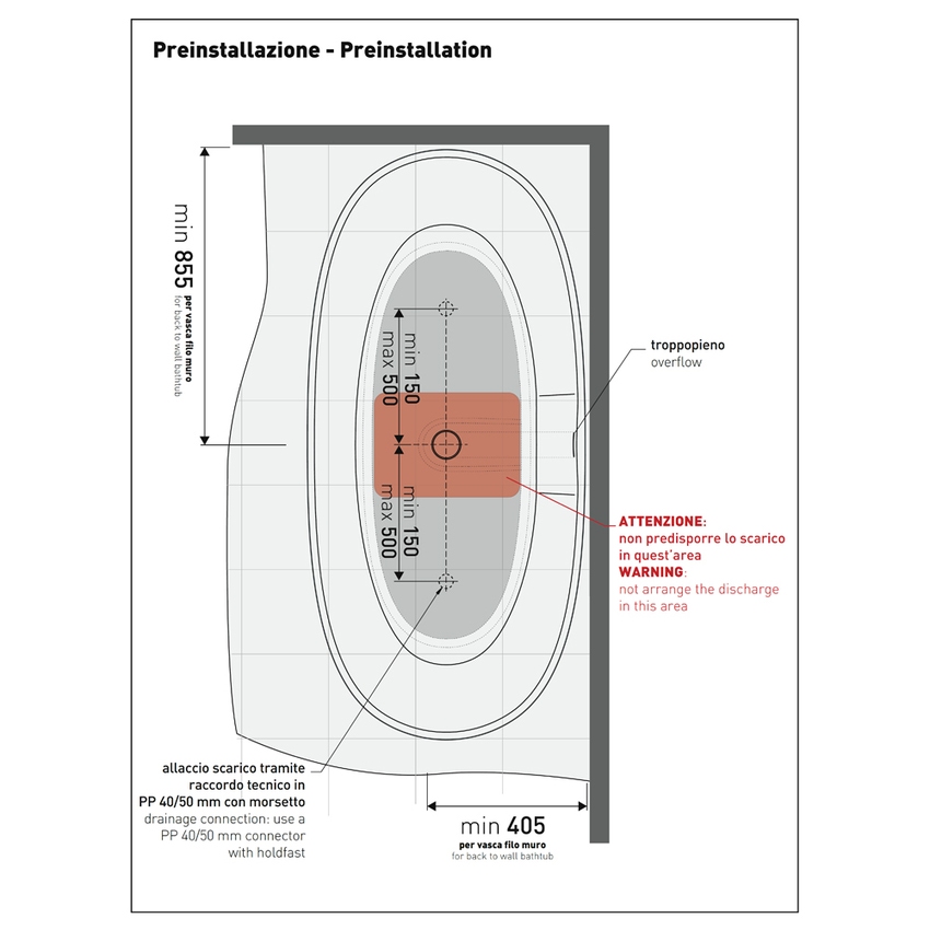 Immagine di Flaminia APP TUB vasca freestanding 170 cm, con troppopieno, colore cenere finitura opaco AP170VCEN