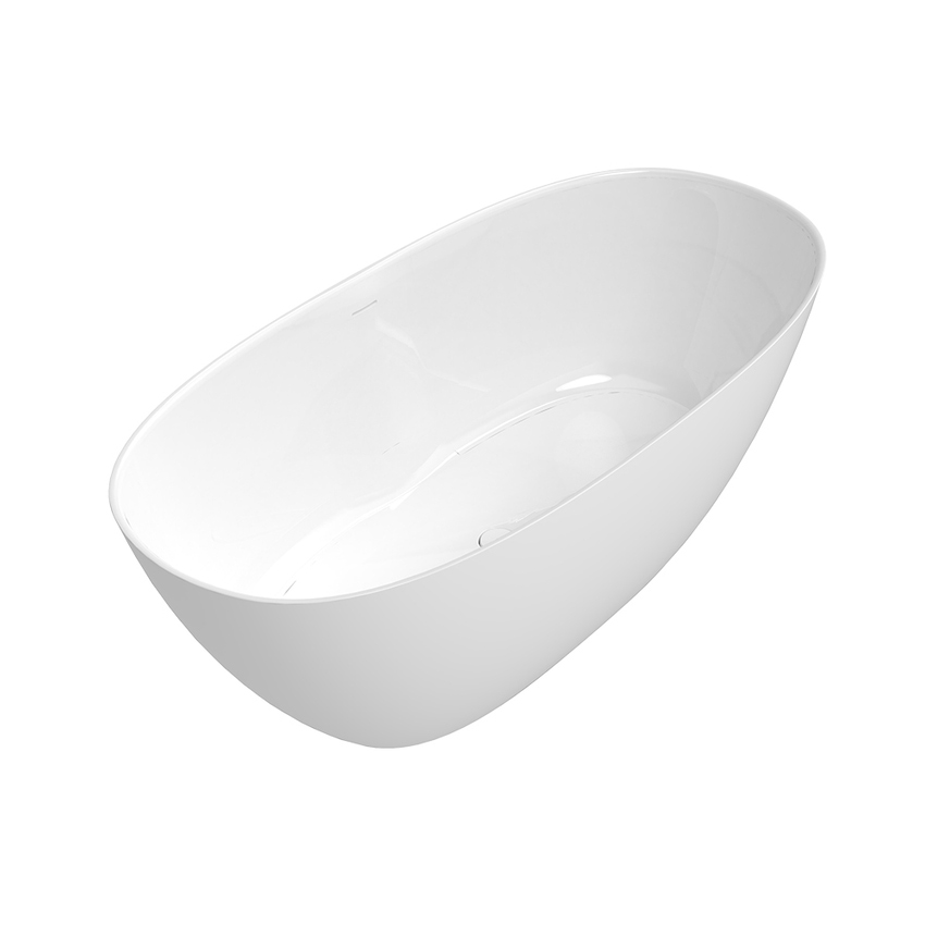 Immagine di Flaminia APP TUB vasca freestanding 160 cm, con troppopieno, colore bianco finitura lucido AP160VB