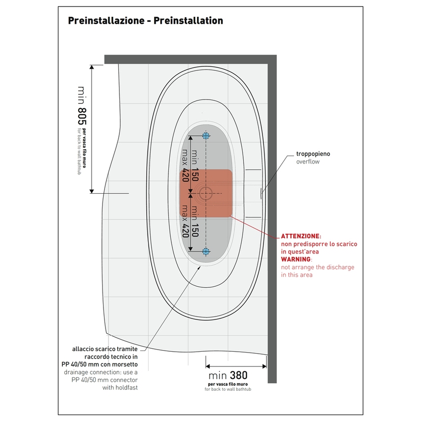 Immagine di Flaminia APP TUB vasca freestanding 160 cm, con troppopieno, colore bianco latte finitura opaco AP160VLAT
