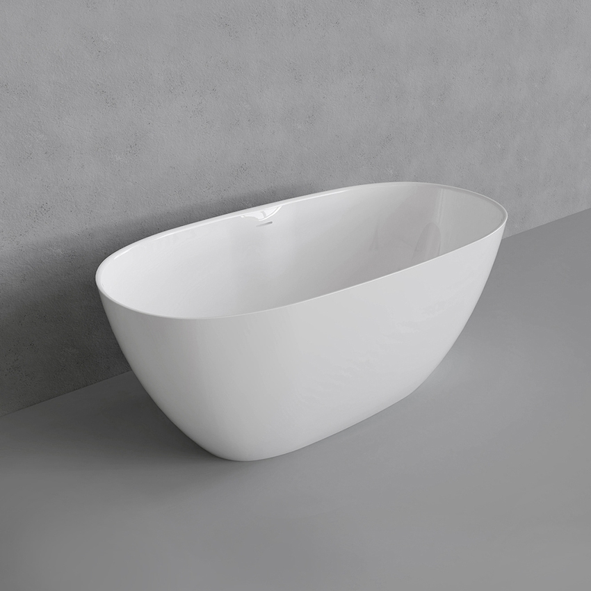 Immagine di Flaminia APP TUB vasca freestanding 145 cm, con troppopieno, colore argilla finitura opaco AP145VARG