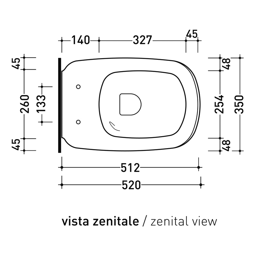 Immagine di Flaminia MONÒ PLUS vaso sospeso con sistema gosilent®, senza sedile, colore bianco finitura lucido MN118S