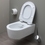 Immagine di Flaminia LINK vaso sospeso con sistema goclean®, con erogatore bidet finitura cromo, senza sedile, colore bianco finitura lucido 5051/WCGE