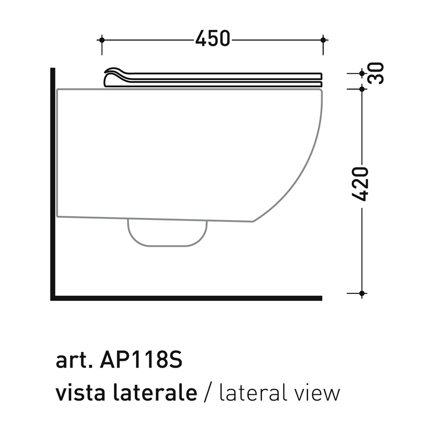 Immagine di Flaminia APP coprivaso slim in termoindurente, con discesa rallentata e cerniere a sgancio rapido, colore azzurro polvere finitura lucido APCW10AP