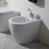 Immagine di Flaminia LINK bidet back to wall monoforo, con troppopieno, colore bianco finitura lucido LK227