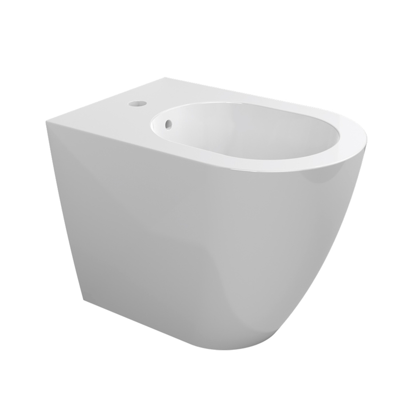 Immagine di Flaminia LINK bidet back to wall monoforo, con troppopieno, colore bianco finitura lucido LK227