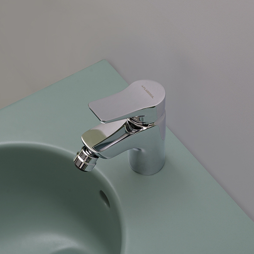 Immagine di Flaminia APP miscelatore monocomando per bidet, con scarico, finitura cromo AP245