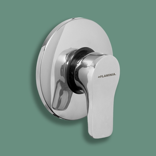 Immagine di Flaminia APP miscelatore monocomando rotondo per doccia, ad incasso, con corpo incasso, finitura cromo AP283