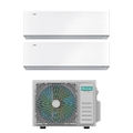 Immagine di Hisense ENERGY PRO X R32 Climatizzatore a parete dual split inverter Wi-Fi bianco | unità esterna 5 kW unità interne 9000+9000 BTU 2AMW52U4RXC+QH[25|25]XV3AG